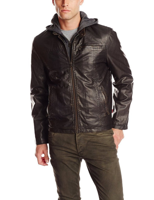 MEN LEATHER JACKET TLF 78