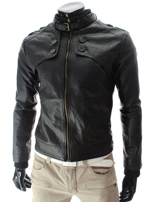 MEN LEATHER JACKET TLF 81