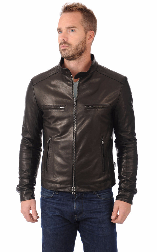 MEN LEATHER JACKET TLF 82