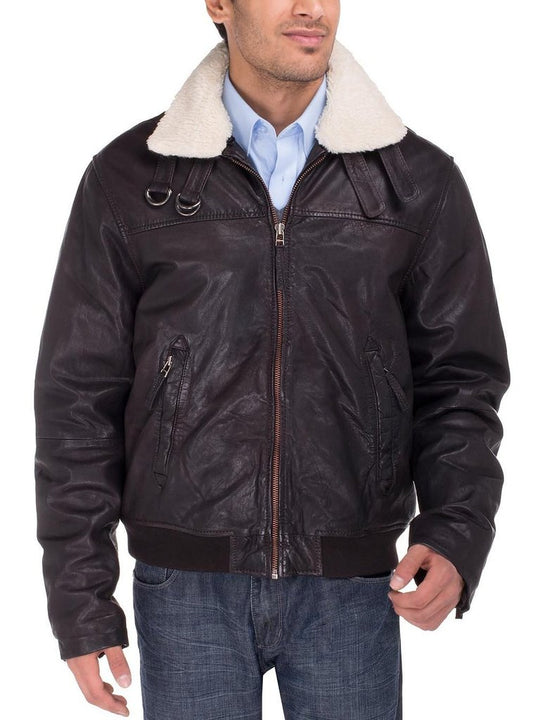 MEN LEATHER JACKET TLF 83