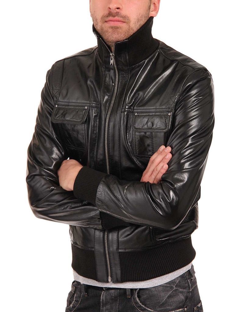 MEN LEATHER JACKET TLF 84