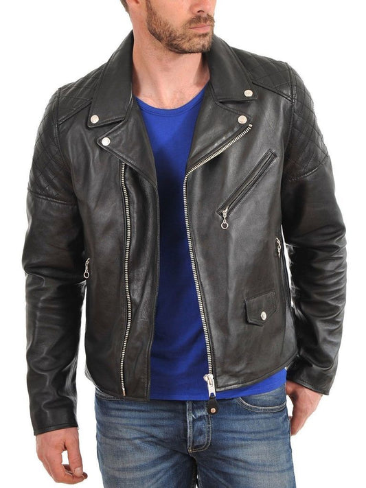 CLASSIC BIKER JACKET IN LEATHER THE LEATHER FIRM