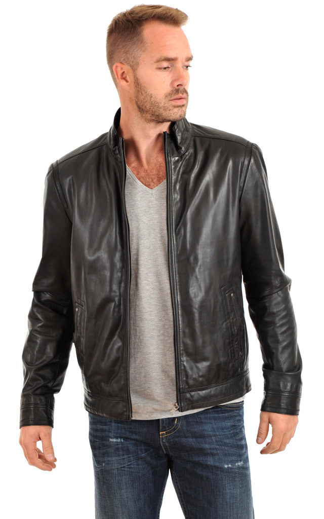 MEN LEATHER JACKET TLF 91