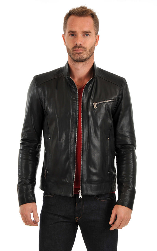MEN LEATHER JACKET TLF 93
