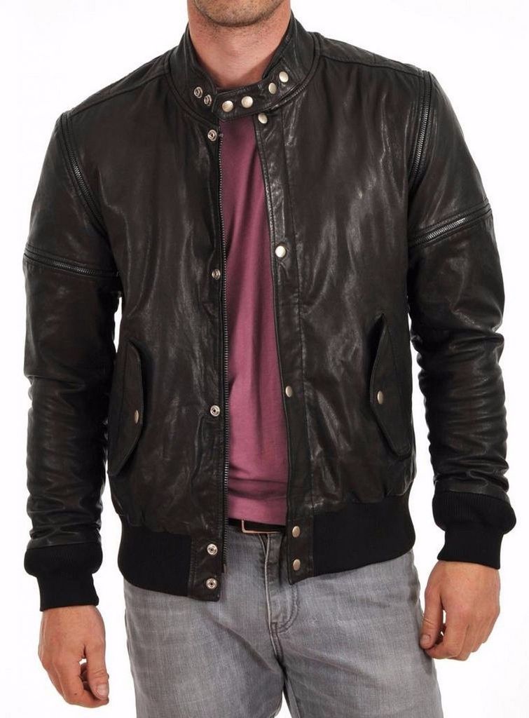 MEN LEATHER JACKET TLF 94