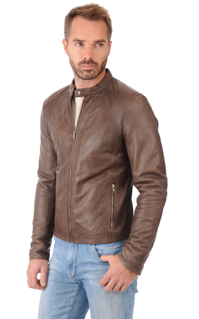 MEN LEATHER JACKET TLF 97