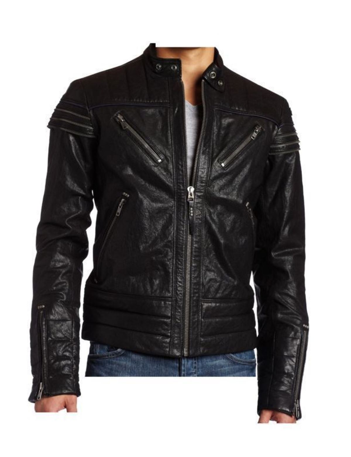 MEN LEATHER JACKET TLF 106