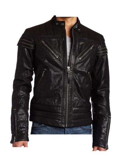 MEN LEATHER JACKET TLF 106