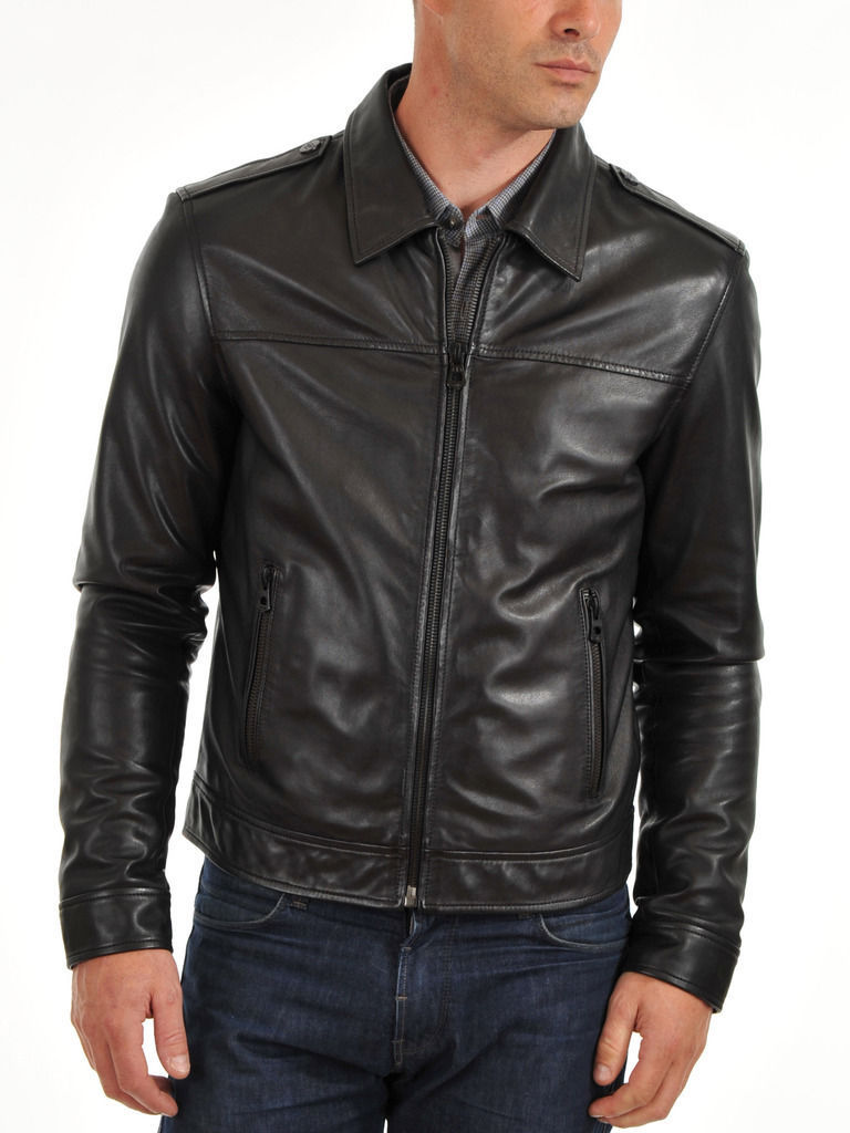 MEN LEATHER JACKET TLF 107