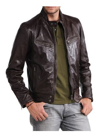MEN LEATHER JACKET TLF 111