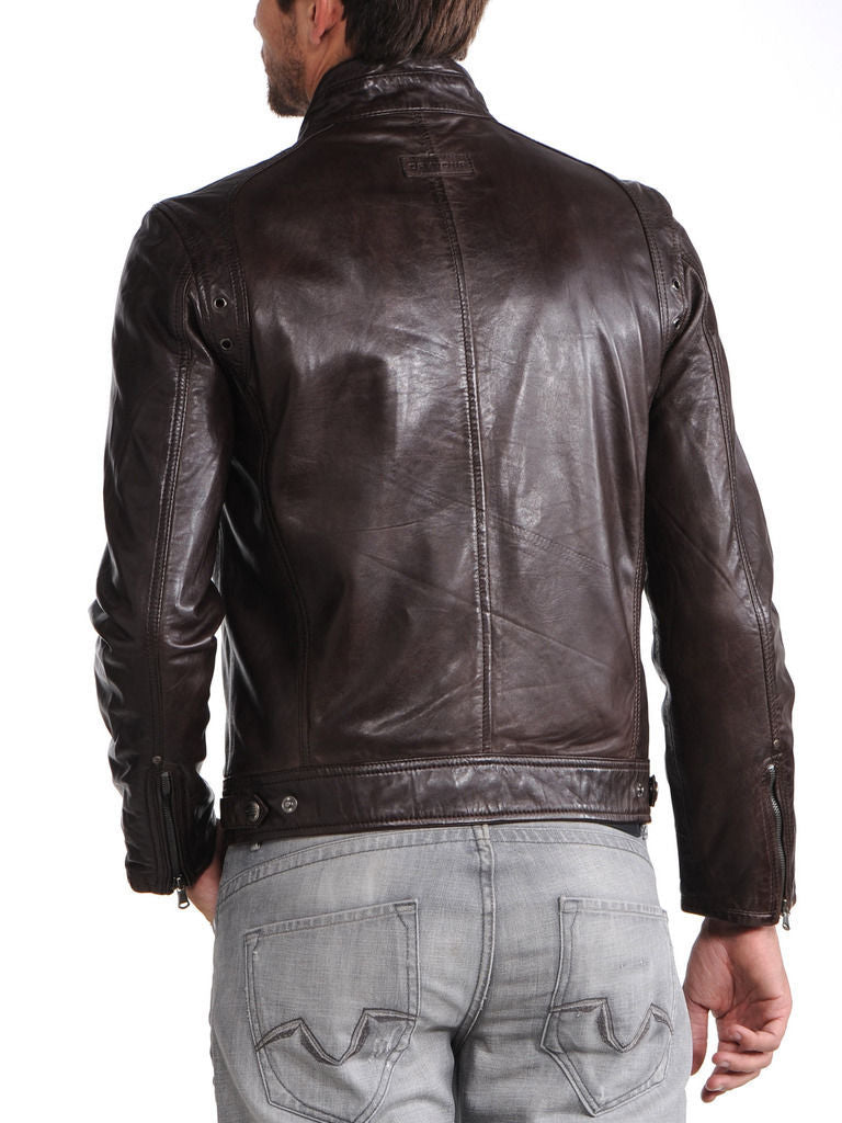 MEN LEATHER JACKET TLF 111 a