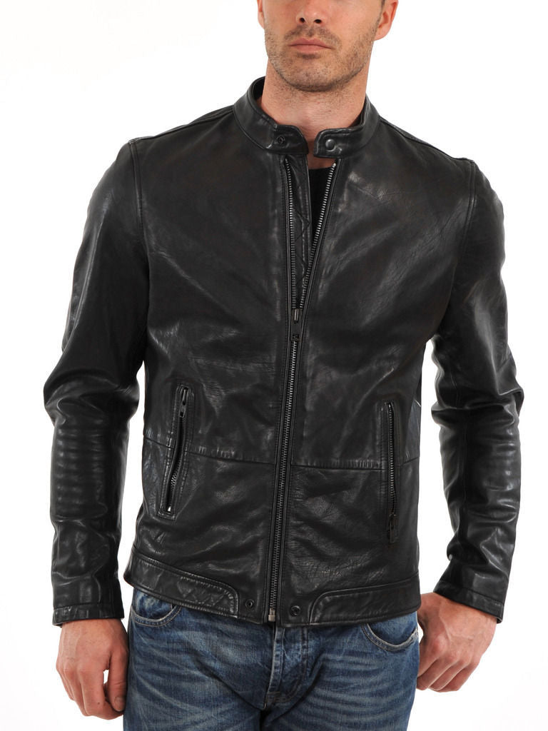 MEN LEATHER JACKET TLF 117