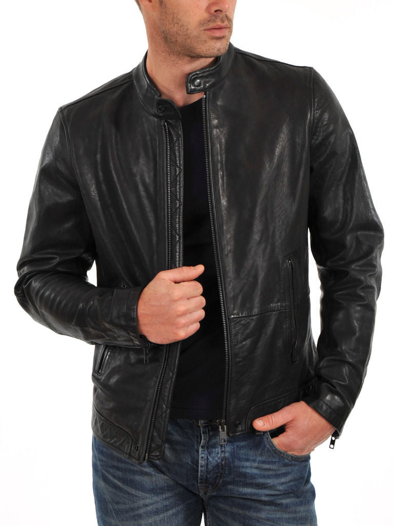 MEN LEATHER JACKET TLF 120