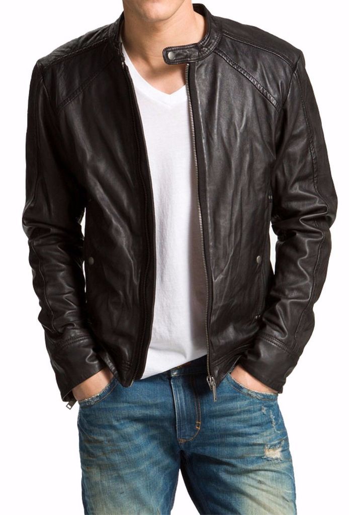 MEN LEATHER JACKET TLF 125