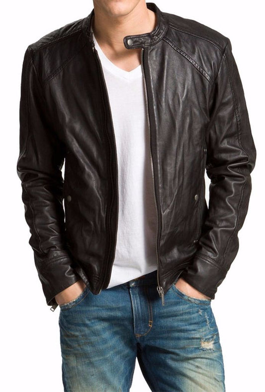 MEN LEATHER JACKET TLF 125