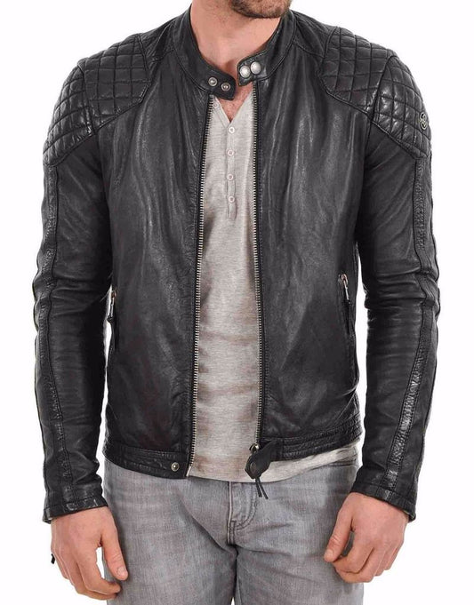 MEN LEATHER JACKET TLF 126