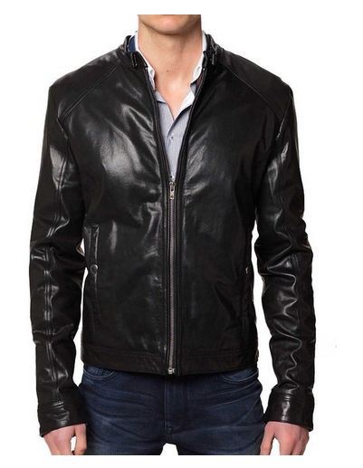 MEN LEATHER JACKET TLF 127