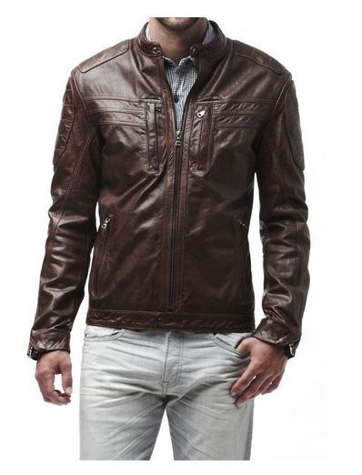 MEN LEATHER JACKET TLF 129