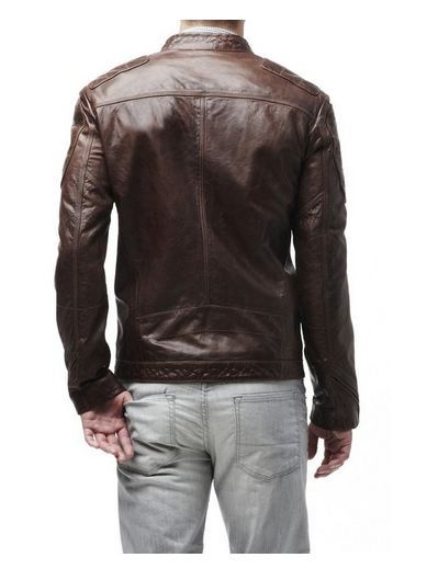 MEN LEATHER JACKET TLF 129