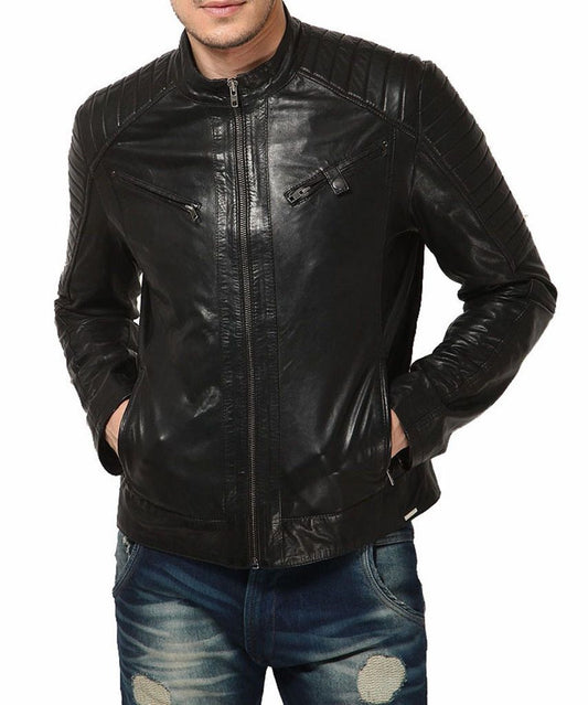 MEN LEATHER JACKET TLF 133