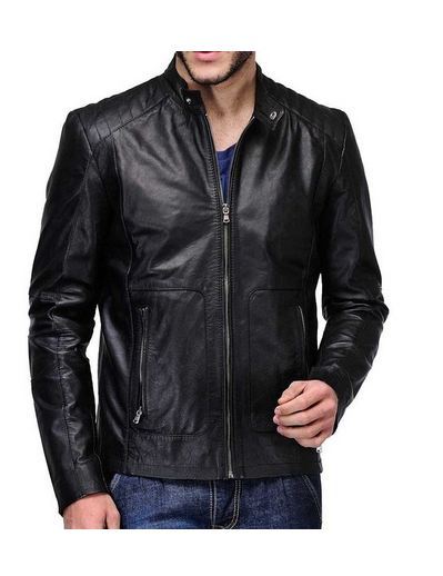MEN LEATHER JACKET TLF 146