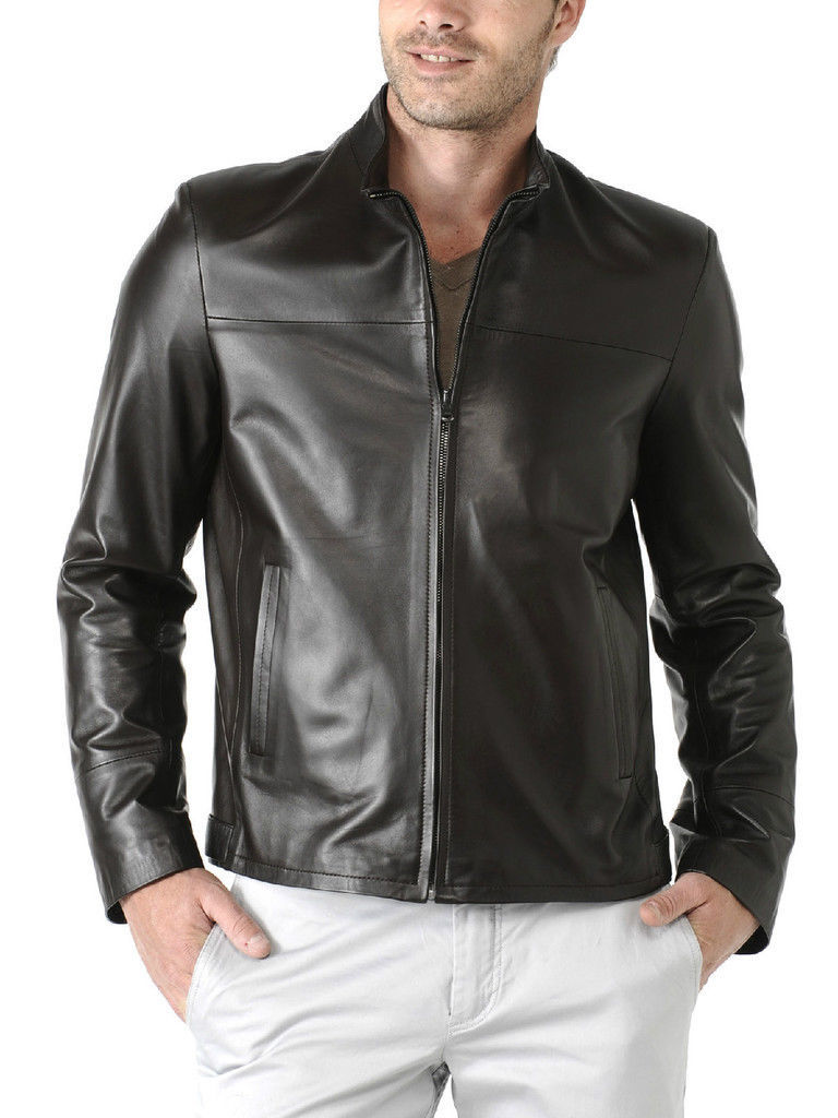 MEN LEATHER JACKET TLF 145