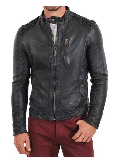 MEN LEATHER JACKET TLF 150