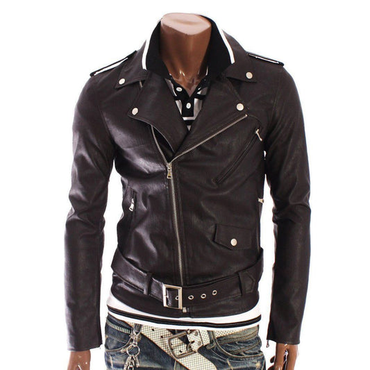 MEN LEATHER JACKET TLF 153