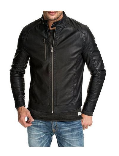 MEN LEATHER JACKET TLF 152