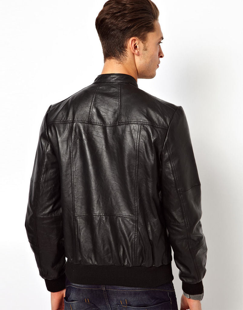 MEN LEATHER JACKET TLF 155