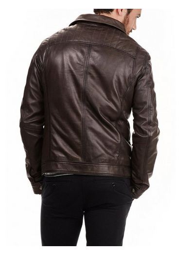 MEN LEATHER JACKET TLF 156