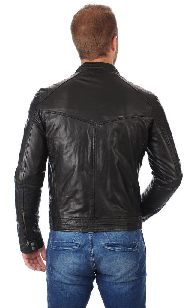 MEN LEATHER JACKET TLF 158