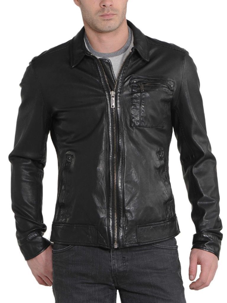 MEN LEATHER JACKET TLF 159