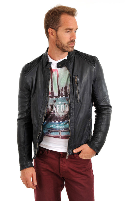 MEN LEATHER JACKET TLF 161