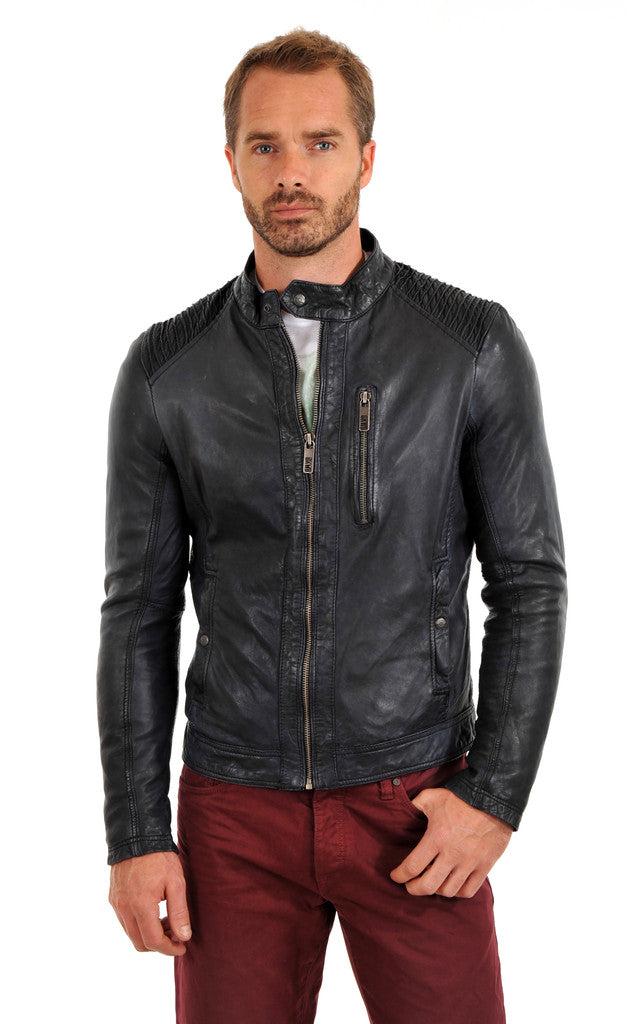 MEN LEATHER JACKET TLF 161