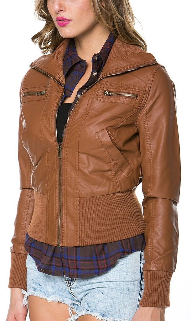 Women leather jacket TLF8