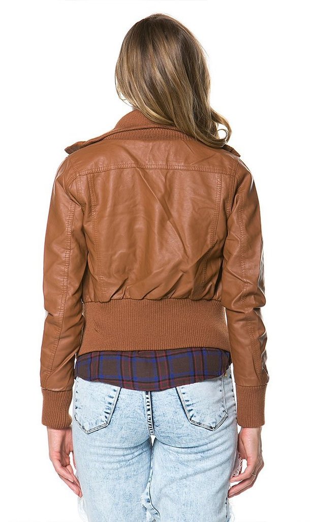 Women leather jacket TLF8
