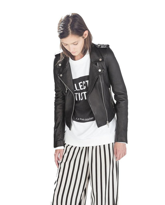Women leather jacket TLF13