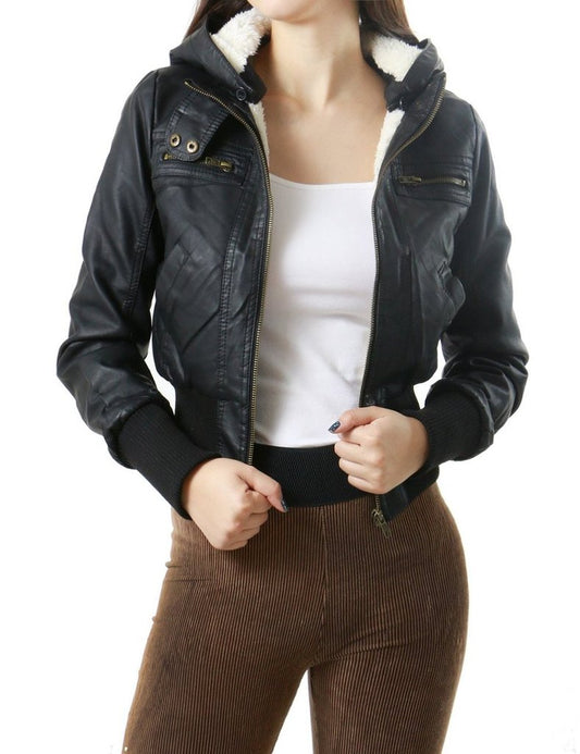 Women leather jacket TLF14
