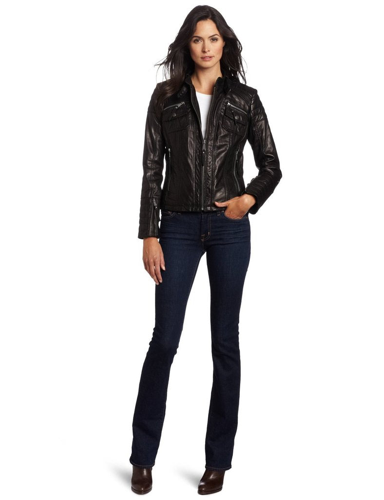 Women leather jacket TLF15