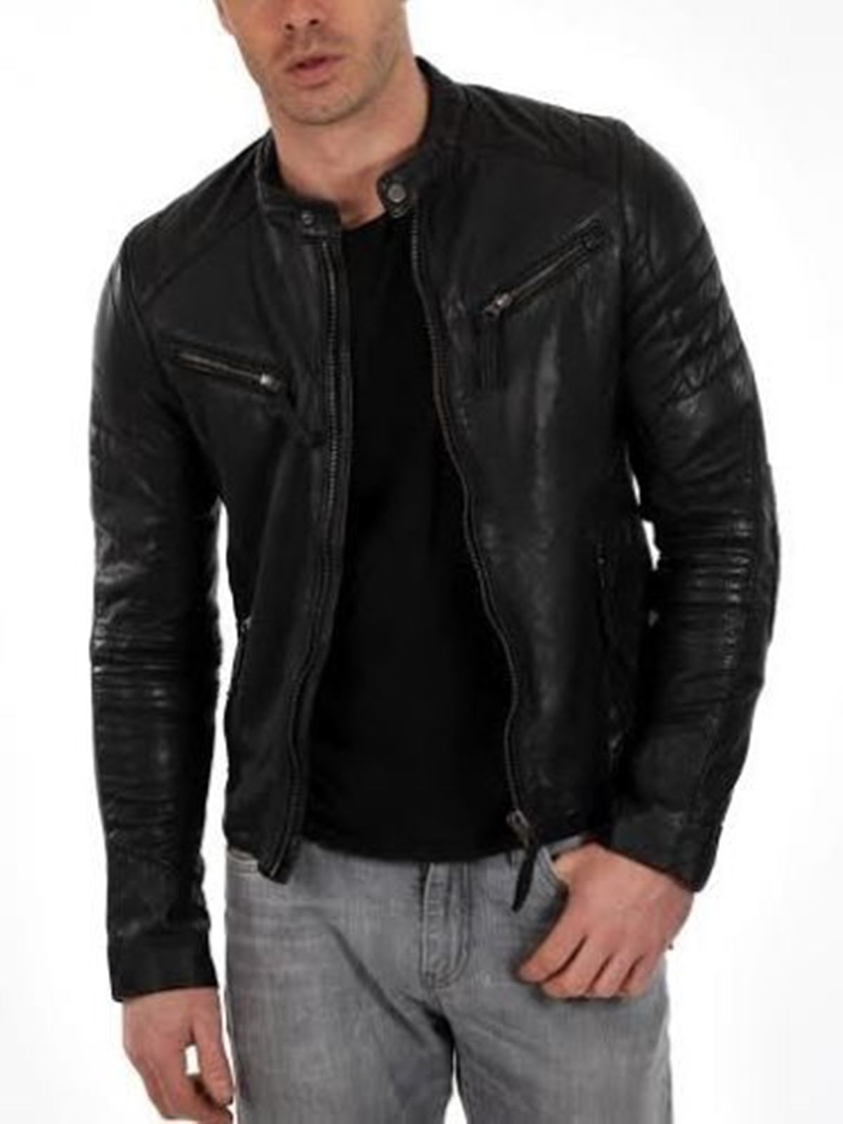 MEN LEATHER JACKET TLF 165