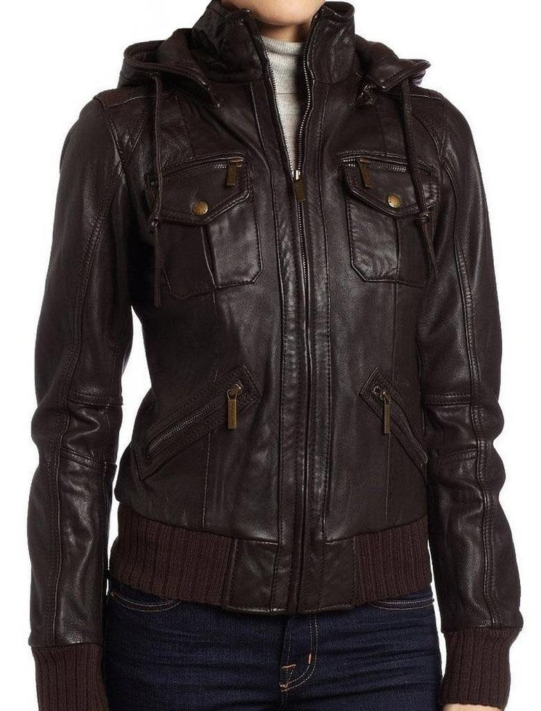 Women leather jacket TLF18