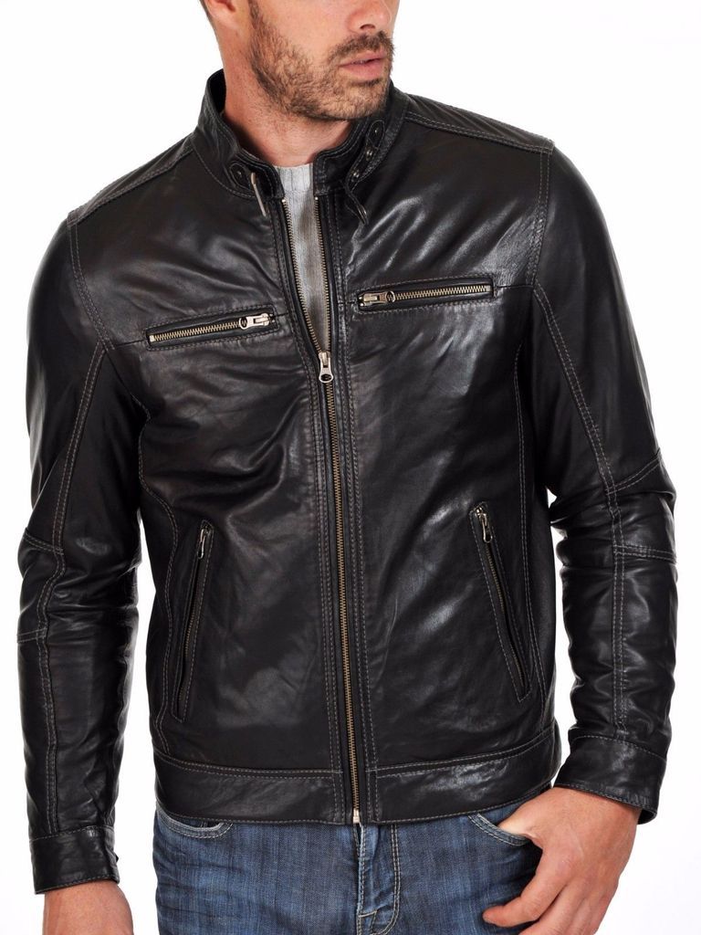 MEN LEATHER JACKET TLF 171