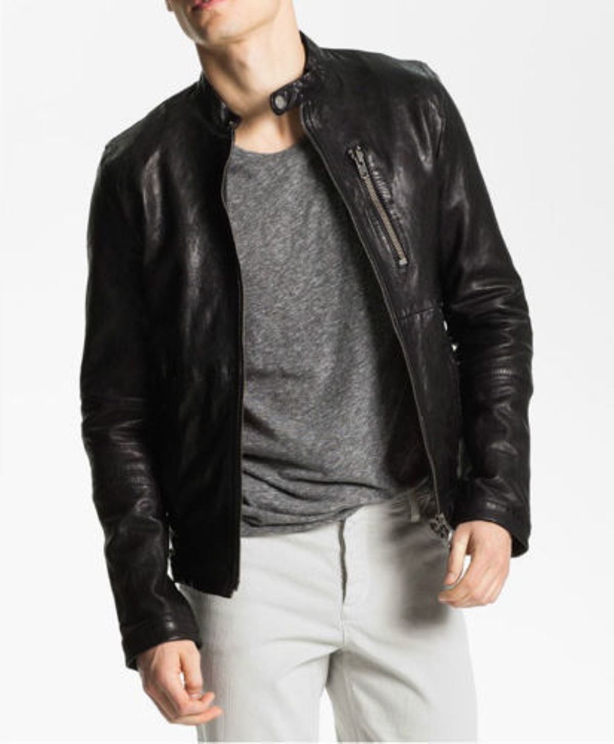 MEN LEATHER JACKET TLF 173