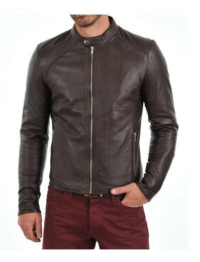 MEN LEATHER JACKET TLF 174