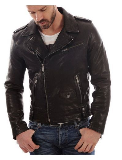 MEN LEATHER JACKET TLF 175
