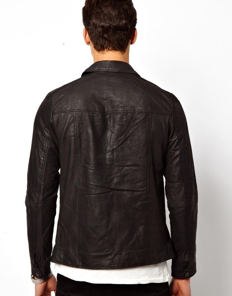 MEN LEATHER JACKET TLF 177