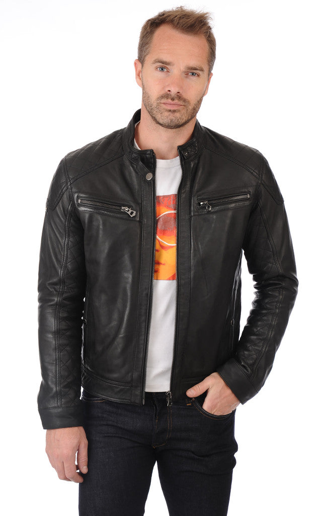 MEN LEATHER JACKET TLF 179