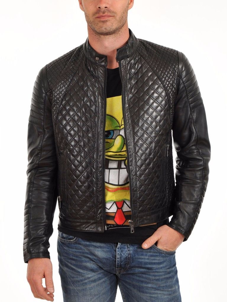 MEN LEATHER JACKET TLF 186