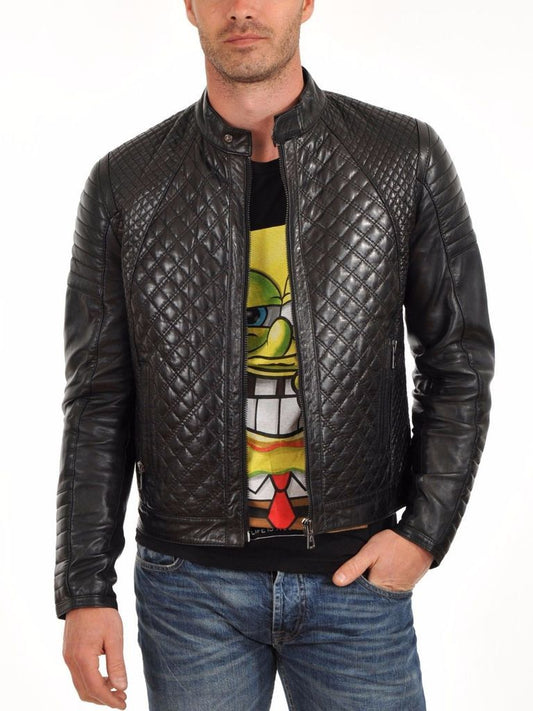 MEN LEATHER JACKET TLF 186